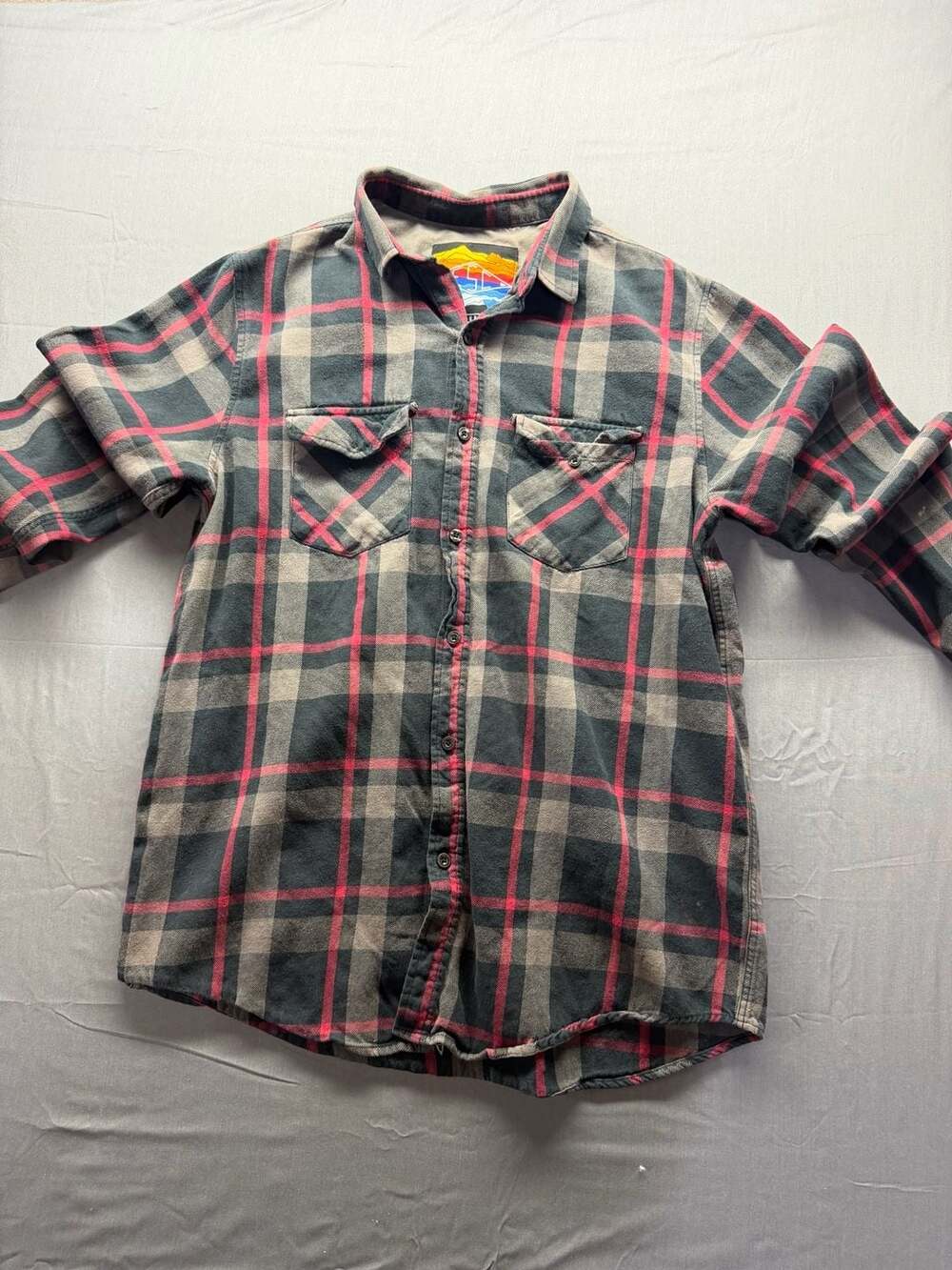 Empyre Surplus Co. Men's Medium Plaid Flannel Button-Up Shirt
